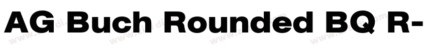 AG Buch Rounded BQ R字体转换